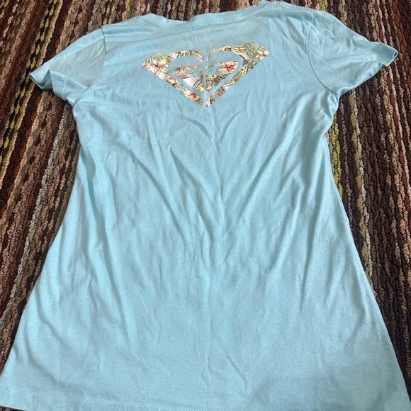 Roxy Blue Short Sleeve Relaxed T-Shirt - Picture 4 of 5